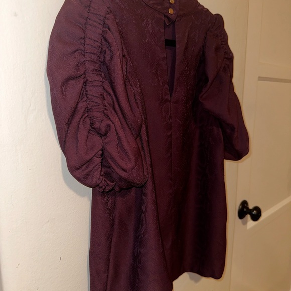 Ted Baker Purple puffed sleeve Blouse - Size 3 - Picture 5 of 6